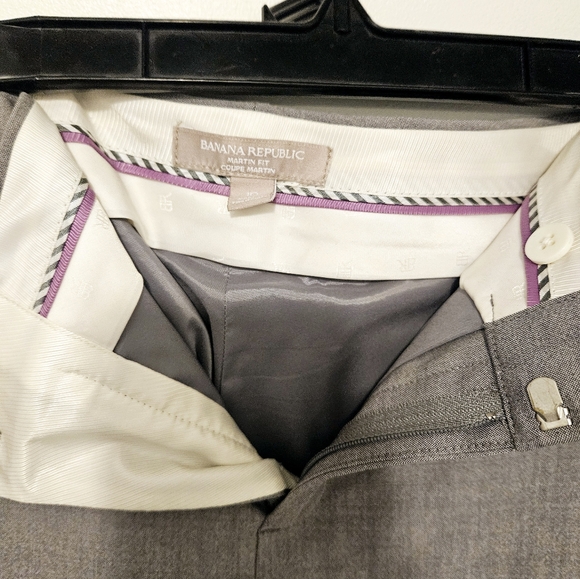 Banana Republic Grey Martin Fit Pants - Picture 2 of 4